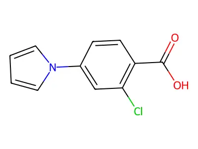 2-Chloro-4-pyrrol-1-yl-benzoic acid structure