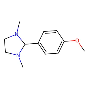 Imidazolidine, 1,3-dimethyl-2-(p-methoxyphenyl)- structure
