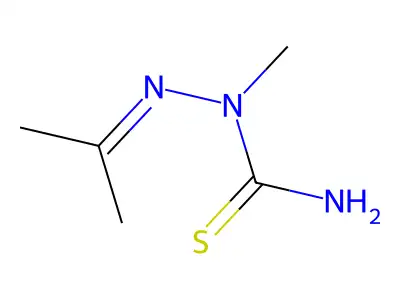 Acetone 2-methylthiosemicarbazone structure