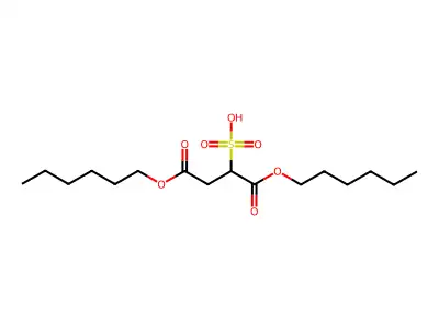 Di-n-hexyl sulfosuccinate structure