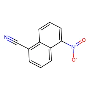 5-硝基-1-萘甲腈 structure