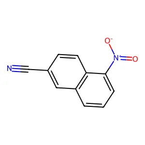 2-Cyano-5-nitronaphthalene structure