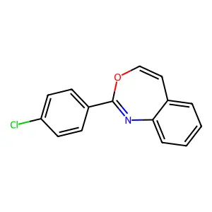 2-(4-Chlorophenyl)-3,1-benzoxazepine structure