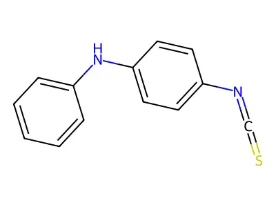 4-Isothiocyanodiphenyl amine structure