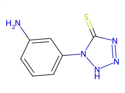 5H-Tetrazole-5-thione, 1-(3-aminophenyl)-1,2-dihydro- structure