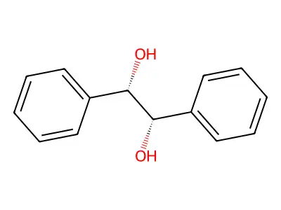 (1S,2S)-1,2-diphenylethane-1,2-diol structure