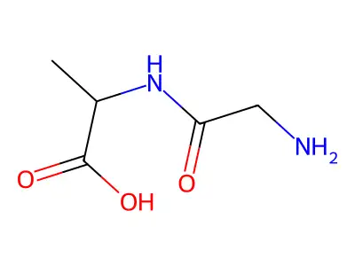Glycyl-L-alanine structure