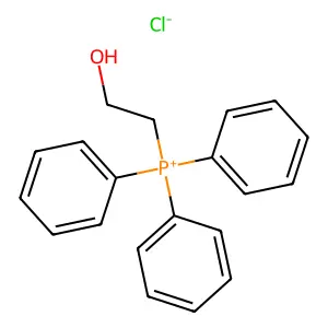 (2-Hydroxyethyl)triphenylphosphonium chloride structure