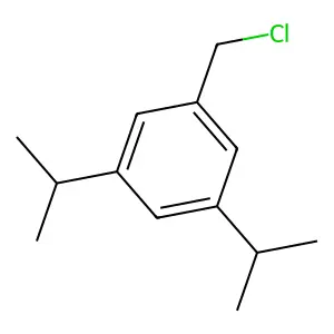 Benzene, 1-(chloromethyl)-3,5-bis(1-methylethyl)- structure