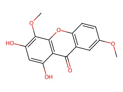 1,3-Dihydroxy-4,7-dimethoxy-xanthone structure