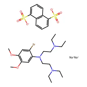 WR-27653 naphthalene-1,5-disulfonate disodium structure