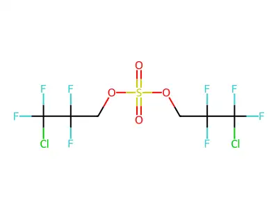Bis(3-chloro-2,2,3,3-tetrafluoropropyl) sulfate structure