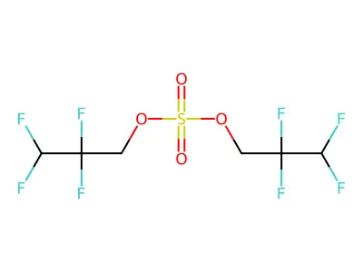 Bis(2,2,3,3-tetrafluoropropyl) sulphate structure