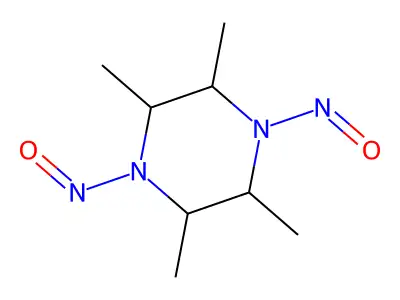 2,3,5,6-Tetramethyl-1,4-dinitrosopiperazine structure