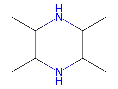 2,3,5,6-Tetramethylpiperazine structure