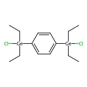 Chloro-[4-[chloro(diethyl)germyl]phenyl]-diethylgermane structure