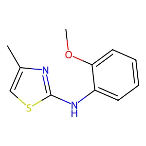 N-(2-methoxyphenyl)-4-methyl-1,3-thiazol-2-amine structure