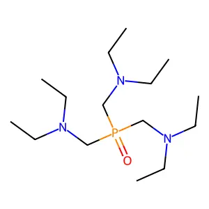 Phosphine oxide, tris(diethylaminomethyl)- structure