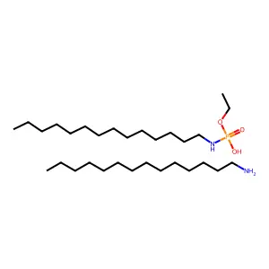 Myristylammonium N-myristyl O-ethylphosphoramidate structure