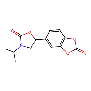 2-Oxazolidinone, 3-(1-methylethyl)-5-(2-oxo-1,3-benzodioxol-5-yl)- structure
