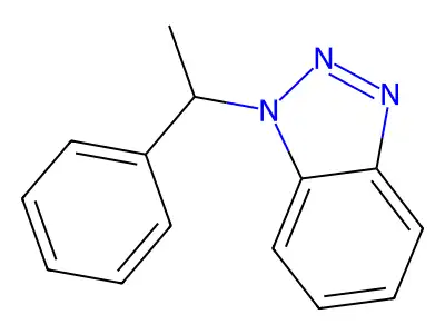 1-(1-Phenylethyl)benzotriazole structure