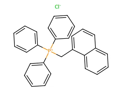 (1-Naphthylmethyl)triphenylphosphonium chloride structure