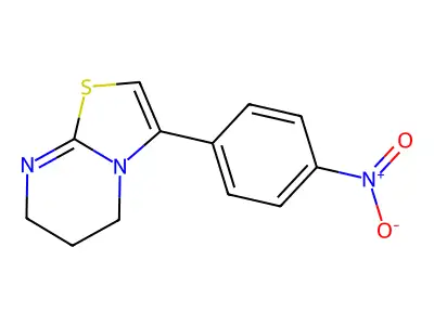 3-(4-Nitrophenyl)-5,6-dihydro-7H-thiazolo(3,2-A)pyrimidine structure