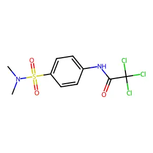 Acetanilide, 2,2,2-trichloro-4'-(dimethylsulfamoyl)- structure