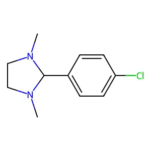 Imidazolidine, 2-(p-chlorophenyl)-1,3-dimethyl- structure