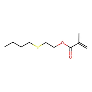 Methacrylic acid, 2-(butylthio)ethyl ester structure