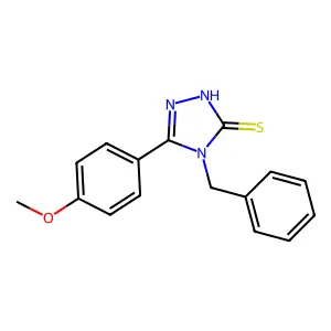 4-benzyl-5-(4-methoxyphenyl)-4H-1,2,4-triazole-3-thiol structure