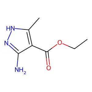Ethyl 3-methyl-5-aminopyrazol-4-carboxylate structure