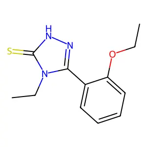 5-(2-ethoxyphenyl)-4-ethyl-4H-1,2,4-triazole-3-thiol structure