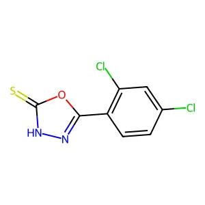 5-(2,4-Dichlorophenyl)-1,3,4-oxadiazole-2(3H)-thione structure