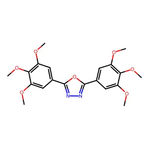 1,3,4-Oxadiazole, 2,5-bis(3,4,5-trimethoxyphenyl)- structure