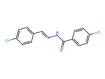 Benzoic acid,4-chloro-, 2-[(4-chlorophenyl)methylene]hydrazide structure