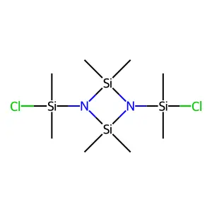 Cyclodisilazane, 1,3-bis(chlorodimethylsilyl)-2,2,4,4-tetramethyl- structure