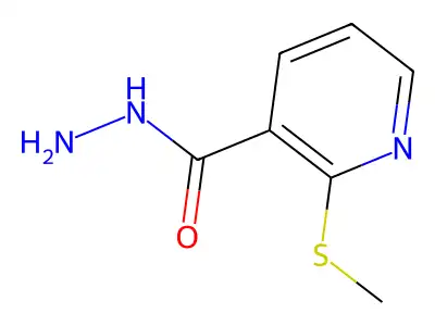 2-(Methylthio)nicotinic acid hydrazide structure