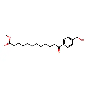 Methyl 12-[4-(hydroxymethyl)phenyl]-12-oxododecanoate structure