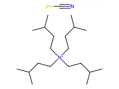 Tetraisopentylammonium thiocyanate structure