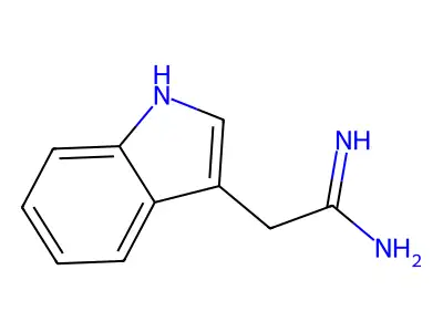 2-(1H-indol-3-yl)ethanimidamide structure