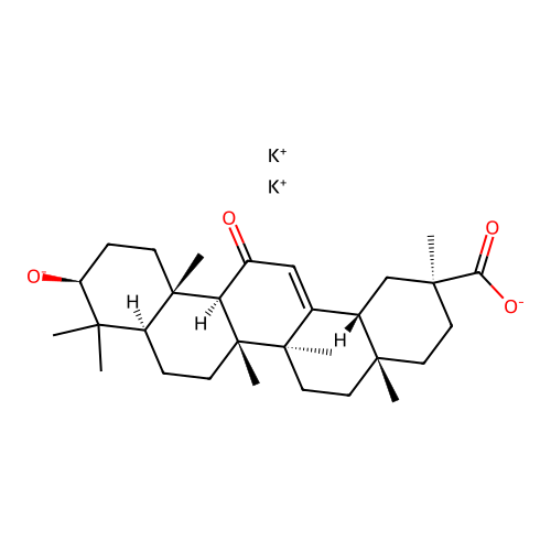 Enoxolone dipotassium structure
