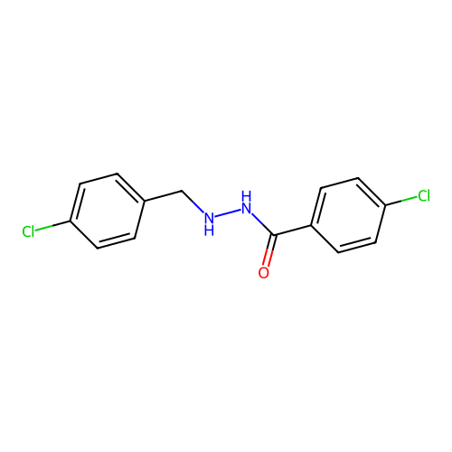 4-Chloro-N'-(4-chlorobenzyl)benzohydrazide structure