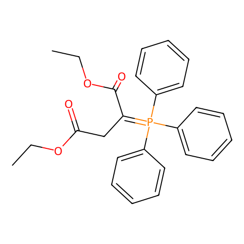 Diethyl 2-(triphenylphosphoranylidene)succinate structure