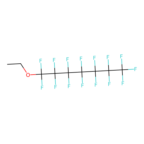Ethyl perfluoroheptyl ether structure
