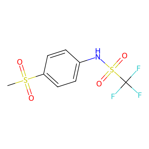 P-Meso2 CF3-methanesulfonanilide structure