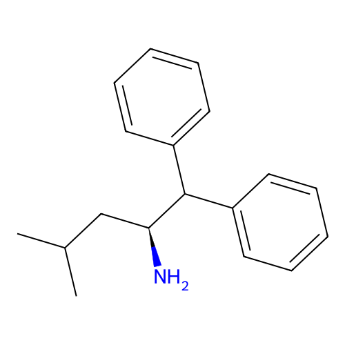 (S)-(-)-2-Amino-4-methyl-1,1-diphenylpentane structure