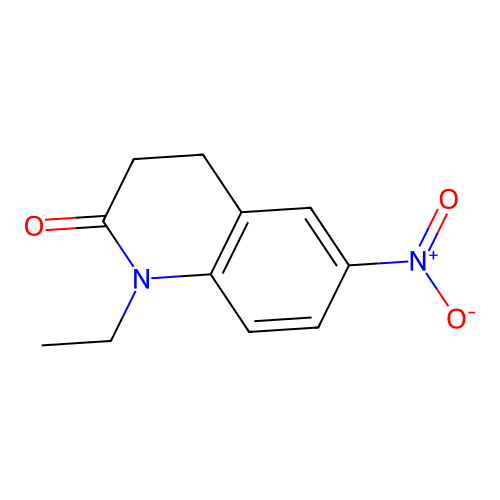 1-ethyl-6-nitro-3,4-dihydroquinolin-2(1H)-one structure