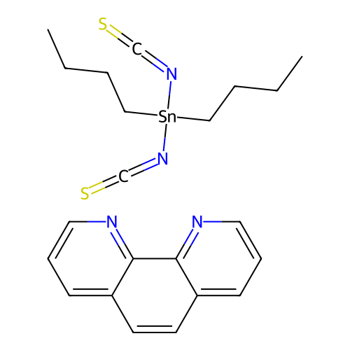 Dibutyl(diisothiocyanato)stannane;1,10-phenanthroline structure