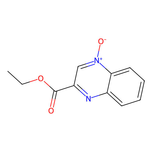 Ethyl 4-oxidoquinoxalin-4-ium-2-carboxylate structure